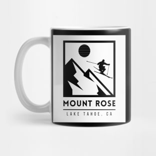 Mount Rose Lake Tahoe California Ski Mug